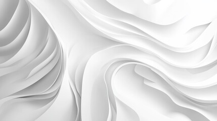 Obraz premium Abstract White Curves: Elegant & Smooth
