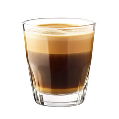 Cortado coffee on transparent background