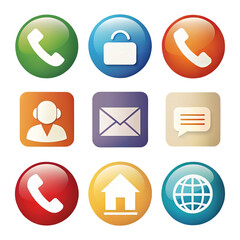 set of icons for web