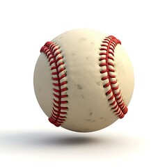 3D Realistic Baseball isolated on a white background
