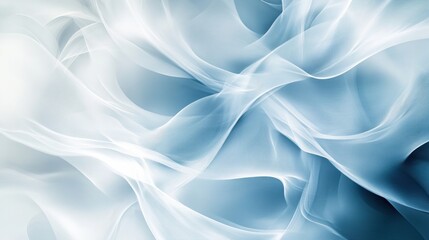 Obraz premium Abstract Blue and White Draped Fabric