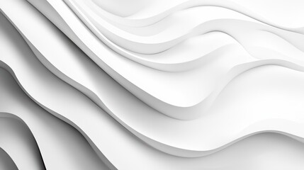 Fototapeta premium Abstract white wave pattern background