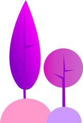 trees vector illustration