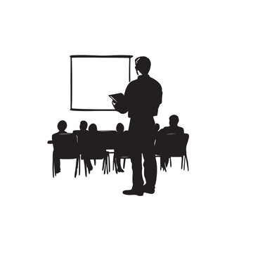 teacher with studens