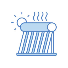 Solar Water Heater Vector icon