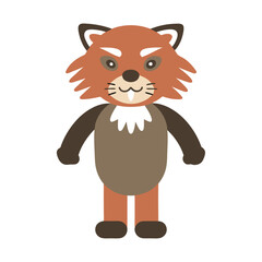 Cartoon Tasmanian Devil Standing Illustration