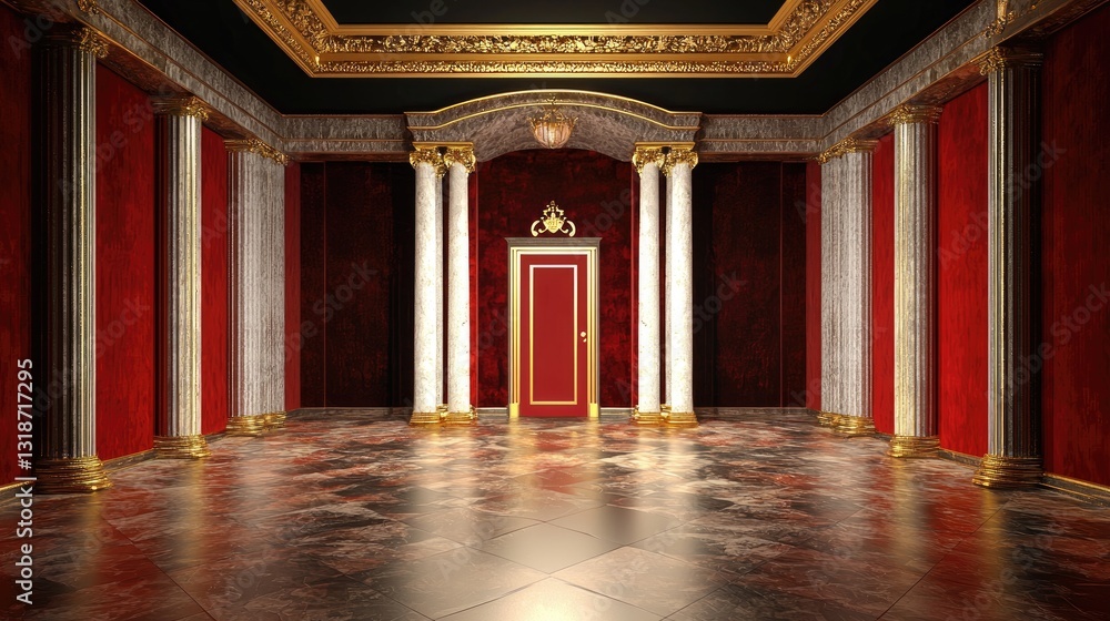 Poster a deep burgundy background with a velvet-like finish and open space for custom text or graphics.