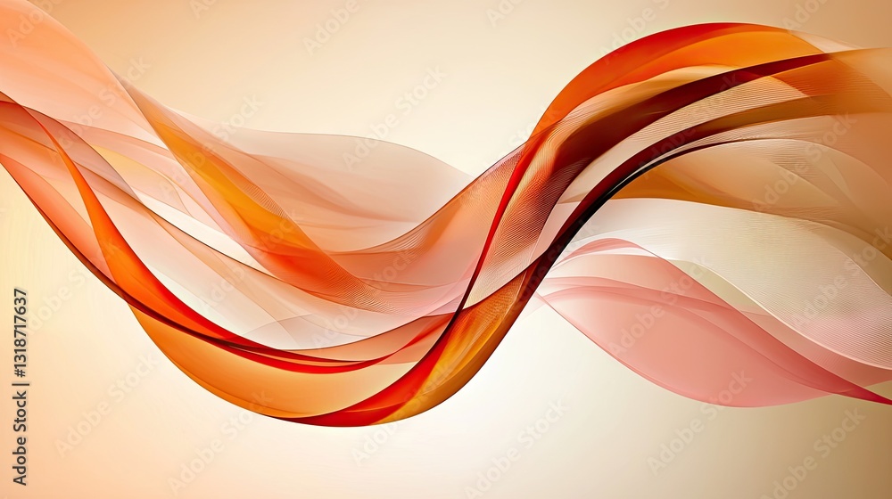 Poster a deep orange gradient background with a sleek finish, perfect for advertising or adding text overla
