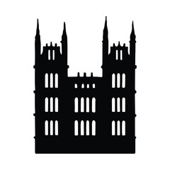 Fototapeta premium silhouette of parliament building