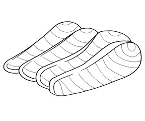 Fish Fillet Hand Drawn Illustration
