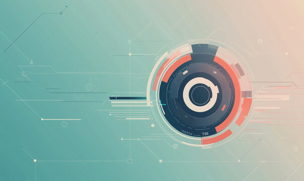 Digital innovation in technology hub futuristic graphic abstract design modern environment creative viewpoint data visualization concept