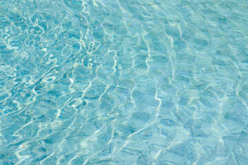 abstract blue color water wave in swimming pool pure natural swirl pattern texture