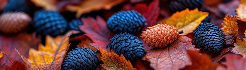 Explore vibrant autumn colors mirroring the dynamic exchange found in a collaborative online learning environment with students in live interactive lesson, showcasing nature's diverse palette