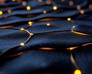 Explore the future of connectivity with AI-powered network interaction a creative representation of modern data exchange Visualizing interconnected nodes and seamless information flow, this image