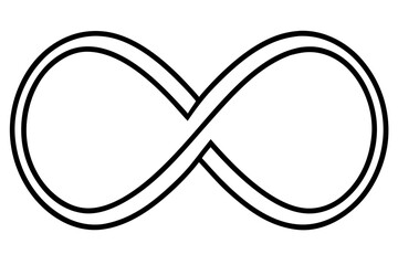 Infinity & Heart Line Art Vector