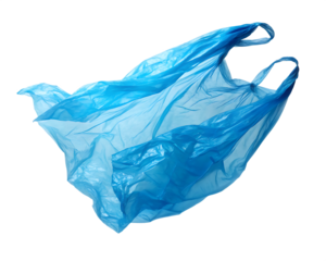 Floating Blue Plastic Bag: A high-angle shot of a translucent blue plastic bag caught in the breeze, symbolizing environmental concerns and the ubiquitous nature of waste.