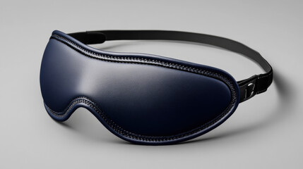Black ski goggles on white background with stylish design, perfect for eye protection and fashion