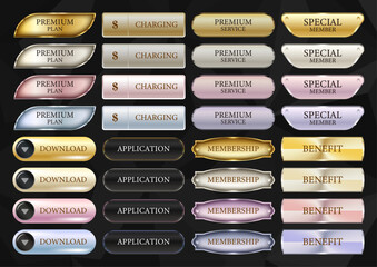 Button Banner Set 014