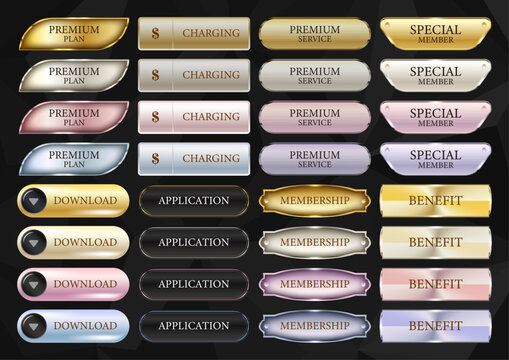 Button Banner Set 014