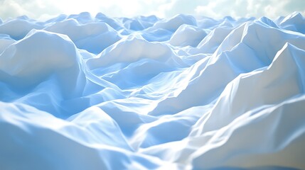 Obraz premium Abstract Snow Mountain Range Landscape with Soft Lighting and Smooth Texture