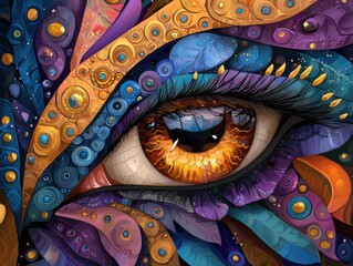 Experience the Abstract Art of Service Excellence through Positive E-commerce Feedback with this captivating digital artwork A vibrant and symbolic representation of customer satisfaction, this piece