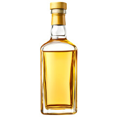 A golden bottle of whiskey showcasing its elegant design and rich hue, perfect for any beverage enthusiast or collection.