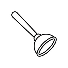 Plunger Vector icon