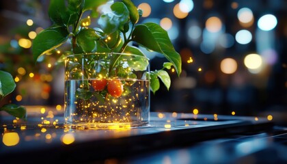 Envisioning a symbiotic future Conceptual illustration of AI shaping digital experiences and interactive tools, showcasing the fusion of nature and technology Observe how artificial intelligence