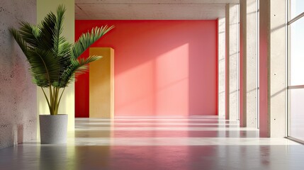 A neon pink single-color backdrop with a vibrant aesthetic, offering bold space for creative typography.