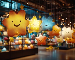 Enhance your business reputation with our eye-catching Online store window decorated with digital review stars Showcase customer satisfaction and boost sales with our innovative window displays