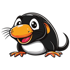Obraz premium Mole cartoon vector illustration 