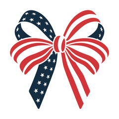 american flag ribbon illustration clipart vector