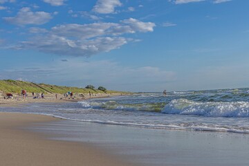 Baltic Sea coast in the  Curonian Spit, Lithuania - 20.07.2024