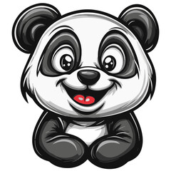 Fototapeta premium Panda cartoon vector illustration 