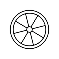 Fototapeta premium Wheel Vector icon