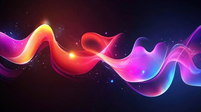 Vibrant Abstract Fluid Art with Vivid Color Splashes and Dynamic Light Trails, High-Resolution, Realistic Texture, Perfect for Modern Design and Creative Backgrounds