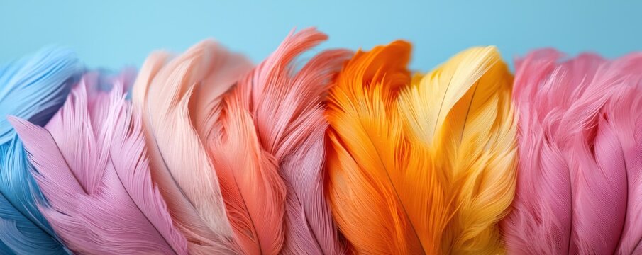 Elevate your customer service through a delicate balance of responsiveness and attentiveness, as reflected in this vibrant display of feathers Conceptual art of service excellence through user