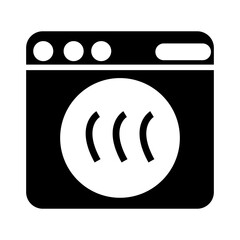 washing machine icon vector