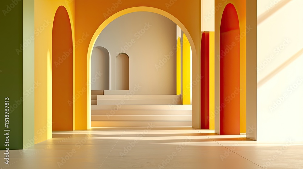 Poster a smooth solid-color background with soft lighting and negative space for text, perfect for advertis
