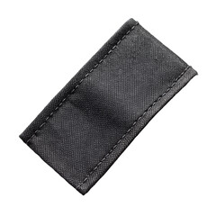 Black Label Textile Isolated on White Background

