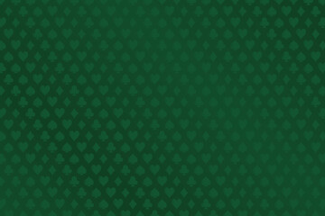 Dark green vector casino background with card signs.