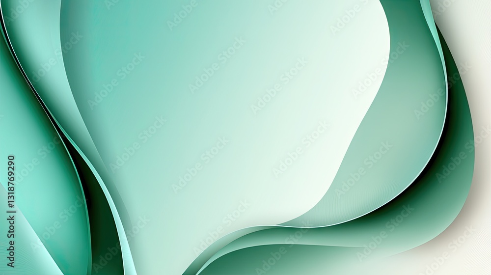 Poster a stylish teal background with soft gradients and a professional layout for adding text or branding.
