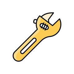 Carriage Wrench Vector icon