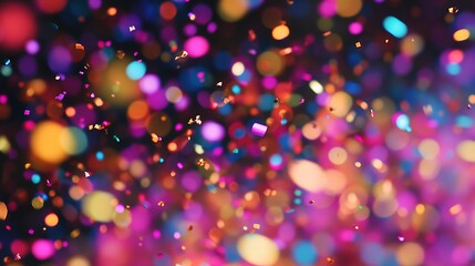 Naklejka premium A vibrant background filled with colorful sprinkles, creating a fun and playful design.