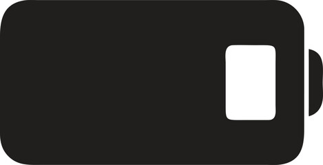 PBattery Icon Minimalist Power Level Vector Illustrationrint