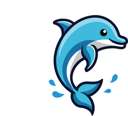 Black Whale Silhouette – Minimalist Marine Mammal Illustration