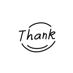 thank you hand drawn