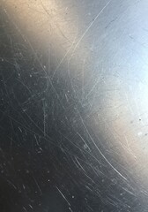 Scratched Metal Surface Soft Light Reflection. AI Generated