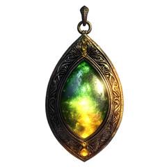 A stunning pendant featuring a vibrant, swirling gemstone that captures the essence of nature's beauty and mystery.