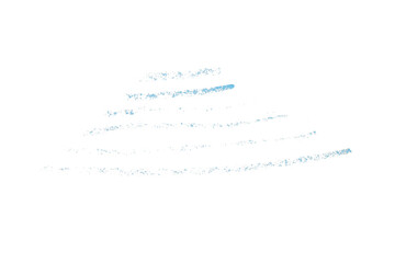 Draw a light blue pencil line separated on a transparent background.